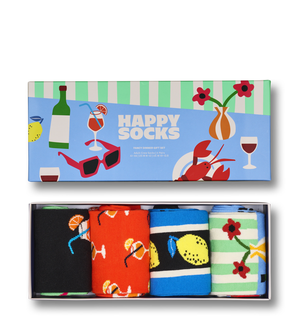 happy socks 4-Pack Fancy Dinner Socks Gift Set