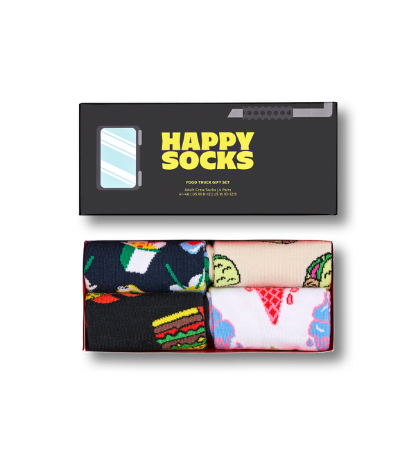 happy socks 4-Pack Food Truck Socks Gift Set