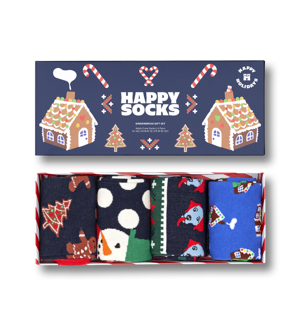 happy socks 4-Pack Gingerbread Socks Gift Set