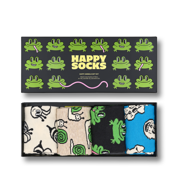 happy socks 4-Pack Happy Animals Socks Gift Set