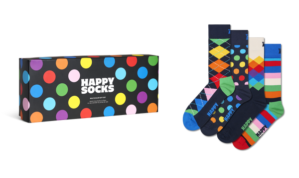 Happy Socks 4-Pack Multi Socks Gift Set