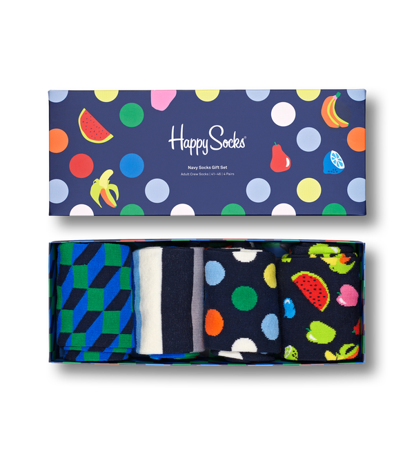 happy socks 4-Pack Navy Socks Gift Set