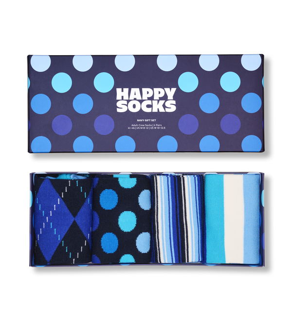 happy socks 4-Pack Navy Socks Gift Set