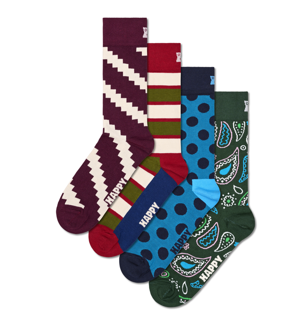 Happy Socks 4-Pack New Vintage Socks Gift Set