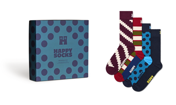Happy Socks 4-Pack New Vintage Socks Gift Set