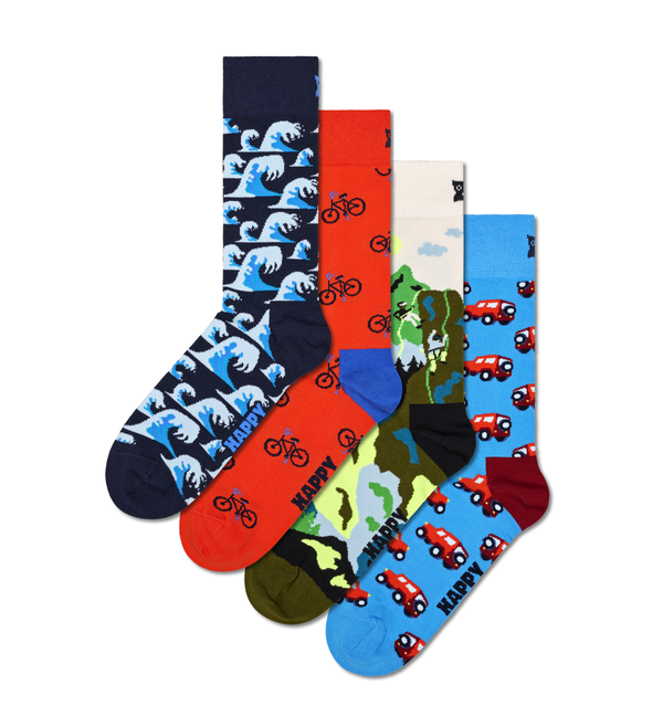 Happy Socks 4-Pack Out And About Socks Gift Set
