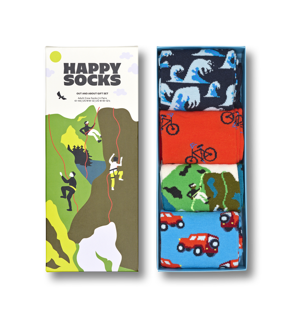 happy socks 4-Pack Out And About Socks Gift Set