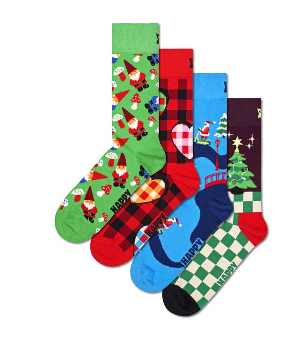 Happy Socks 4-Pack Santa's Workshop Socks Gift Set
