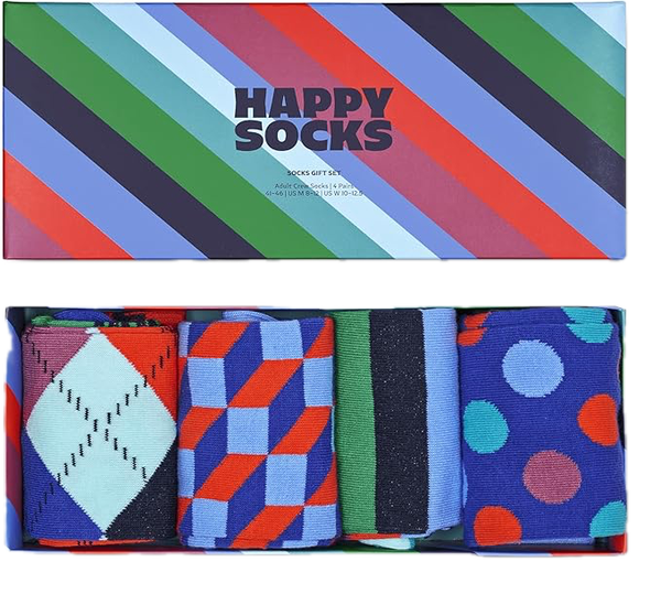 happy socks 4-Pack Stripe Socks Gift Set