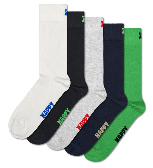 happy socks 5-Pack Solid Socks