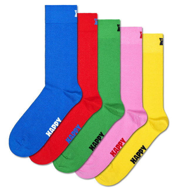 happy socks 5-Pack Solid Socks
