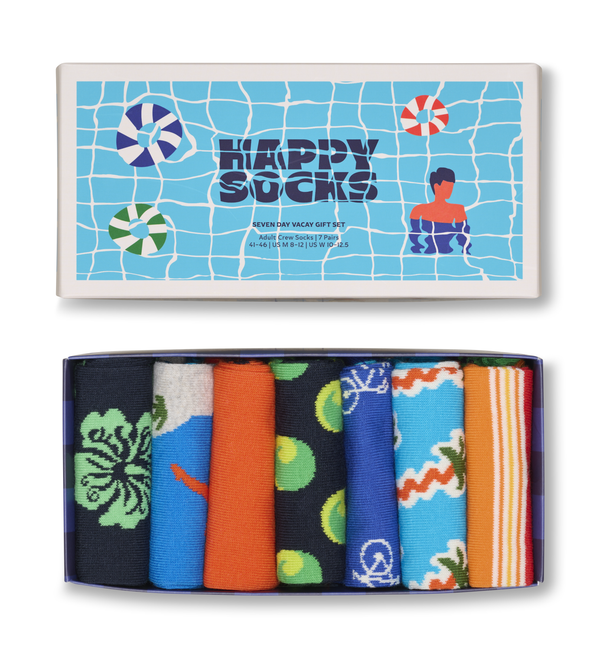 happy socks 7-Pack Seven Day Vacay Socks Gift Set