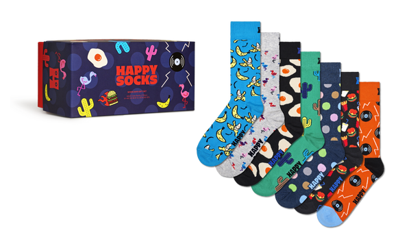 Happy Socks 7-Pack Seven Days Socks Gift Set