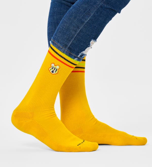 Happy Socks Bear With Me Crew Sock