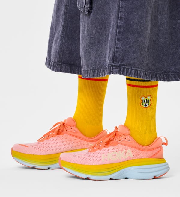 Happy Socks Bear With Me Crew Sock