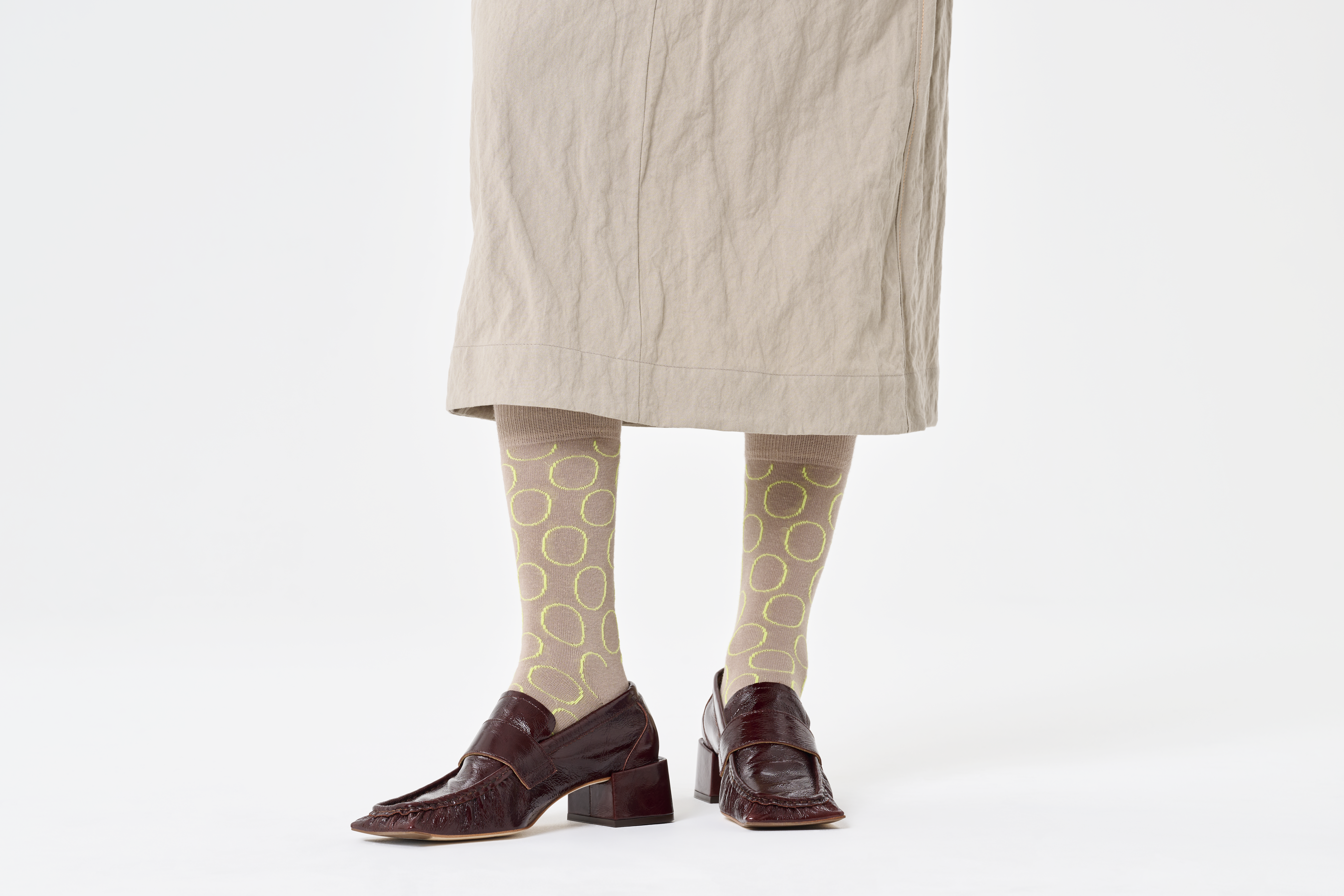 Happy Socks Big Dot Natural Dye Sock