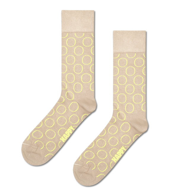 happy socks Big Dot Natural Dye Sock
