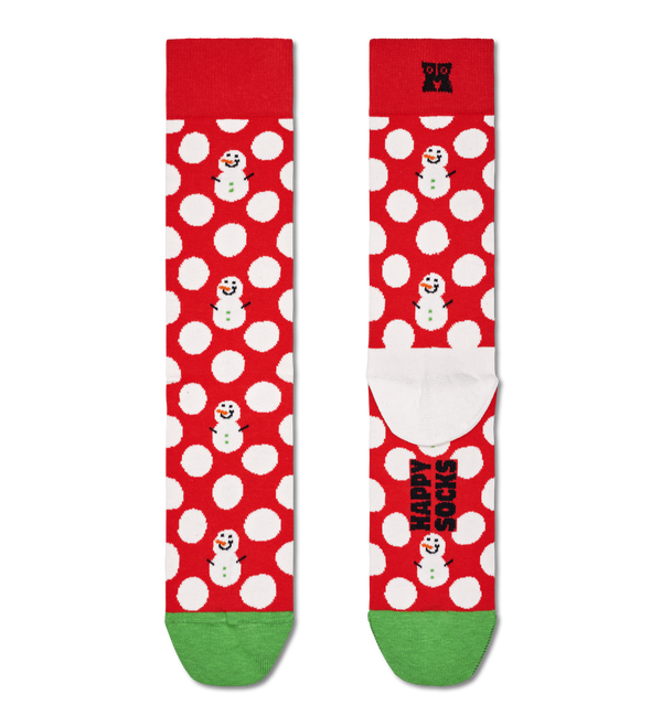 Happy Socks Big Dot Snowman Sock