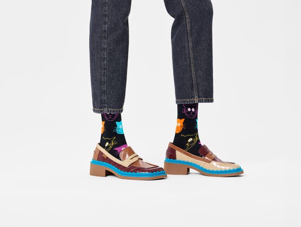 Happy Socks Cat Sock