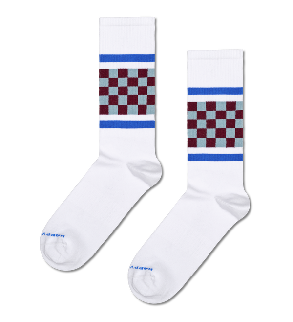 happy socks Checked Stripe Sneaker Sock