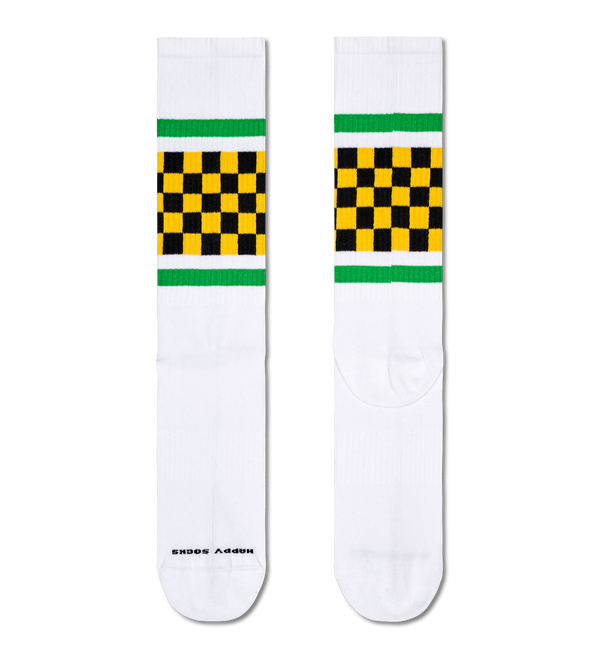 Happy Socks Checked Stripe Sneaker Sock