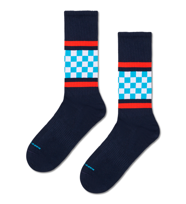 happy socks Checked Stripe Sneaker Sock