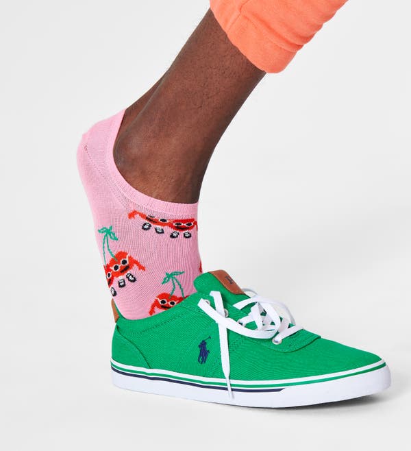 Happy Socks Cherry Mates No Show Sock