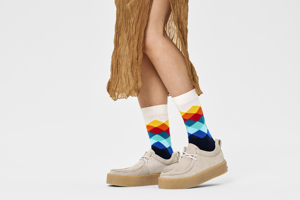 Happy Socks Faded Diamond Sock