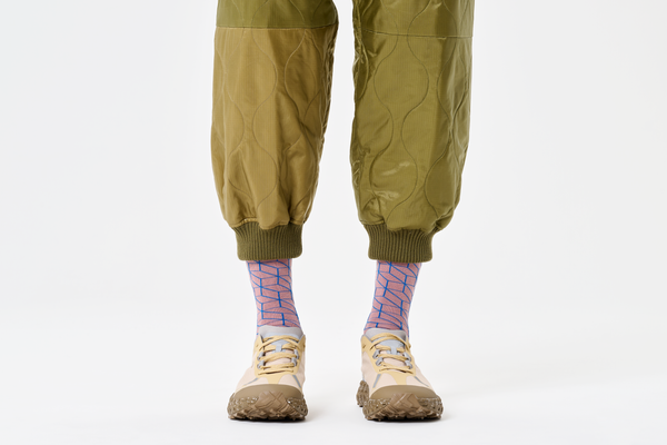 Happy Socks Filled Optic Natural Dye Sock