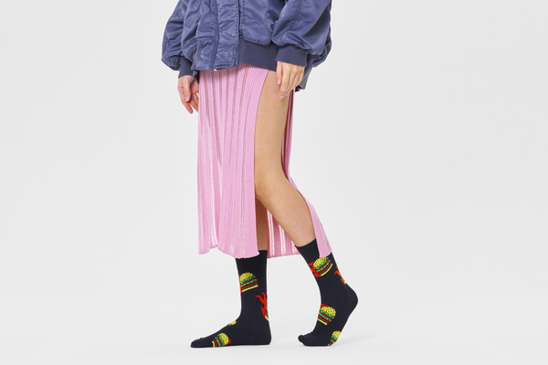 Happy Socks Flaming Burger Sock