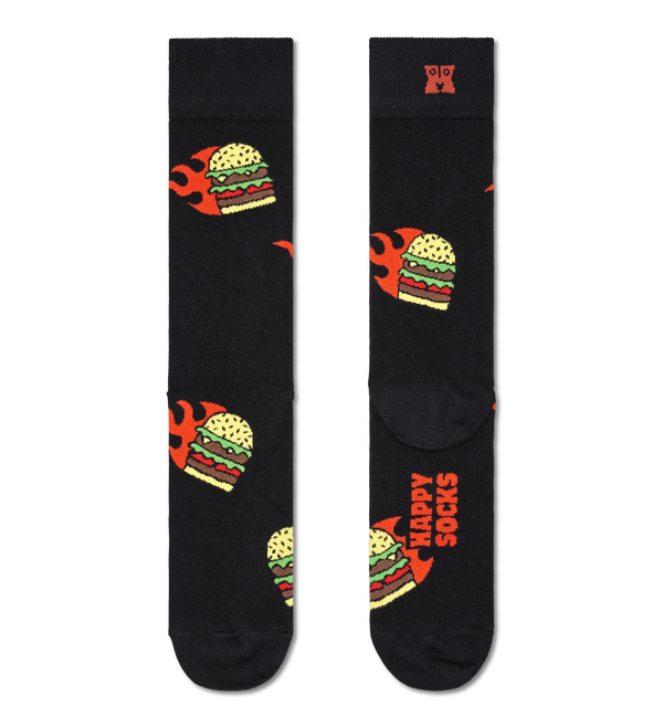 happy socks Flaming Burger Sock