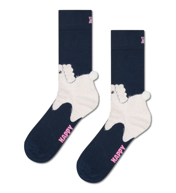 happy socks Fluffy Dog Sock