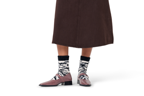 Happy Socks Fluffy Zebra Sock
