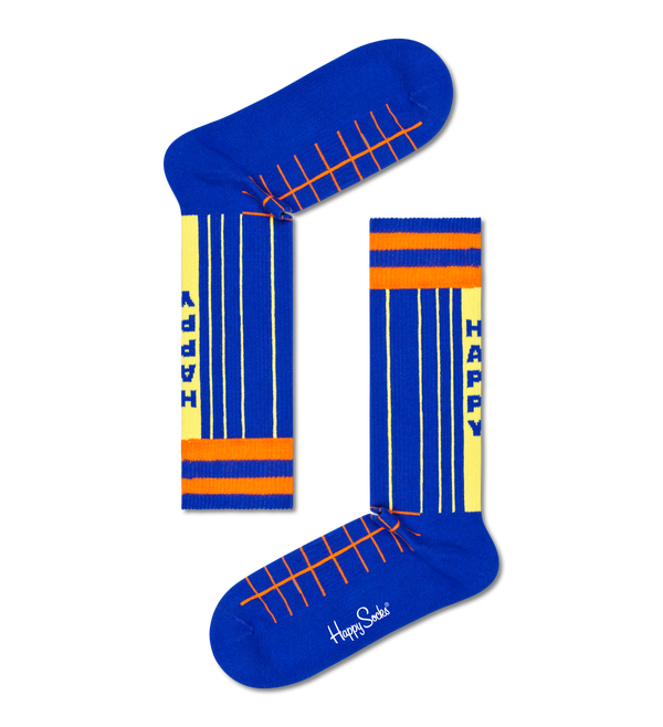 happy socks Grid Stripe Crew Sock