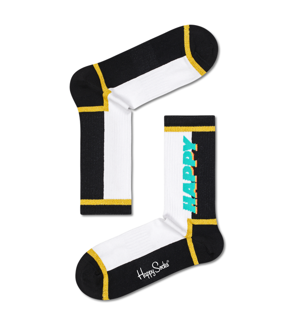 happy socks Happy Text 3/4 Crew Sock