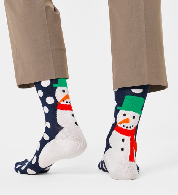 Happy Socks Jumbo Snowman Sock