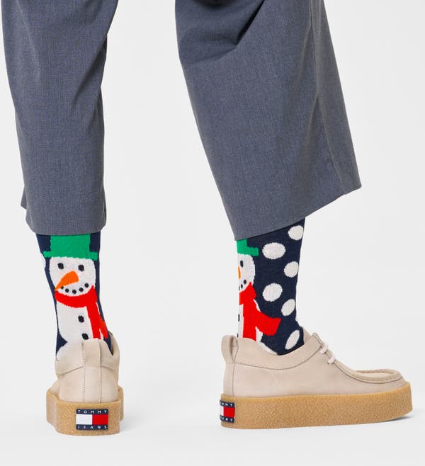 Happy Socks Jumbo Snowman Sock