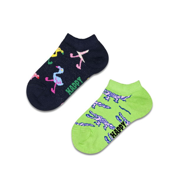 happy socks Kids 2-Pack Animals Low Socks