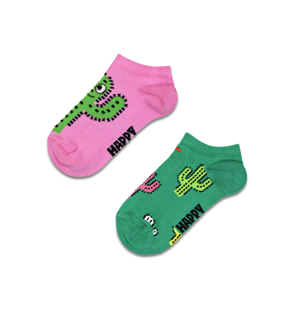 happy socks Kids 2-Pack Cactus Low Socks