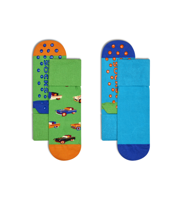 happy socks Kids 2-Pack Car Anti-Slip Socks