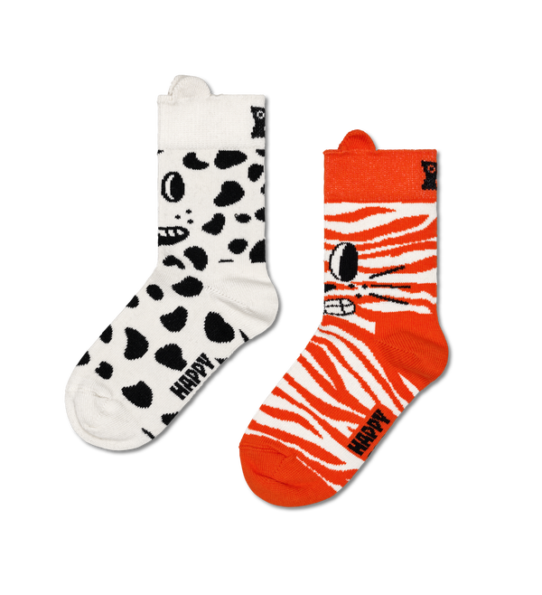 happy socks Kids 2-Pack Cat & Dog Socks