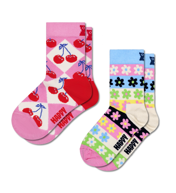 happy socks Kids 2-Pack Cherry Socks
