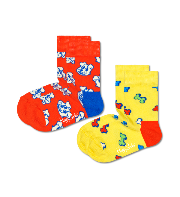 happy socks Kids 2-Pack Dog and Bone Sock