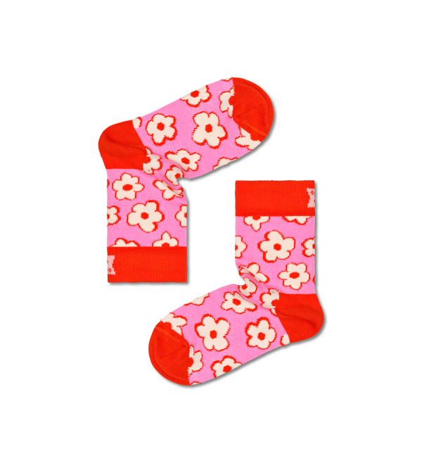 Happy Socks Kids 2-Pack Flowers Socks
