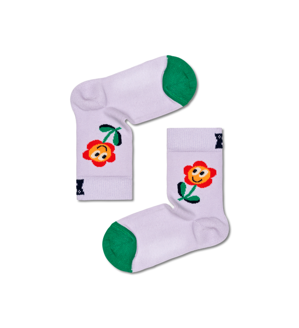 Happy Socks Kids 2-Pack Flowers Socks