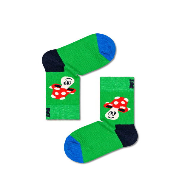 Happy Socks Kids 2-Pack Happy Mushroom Socks