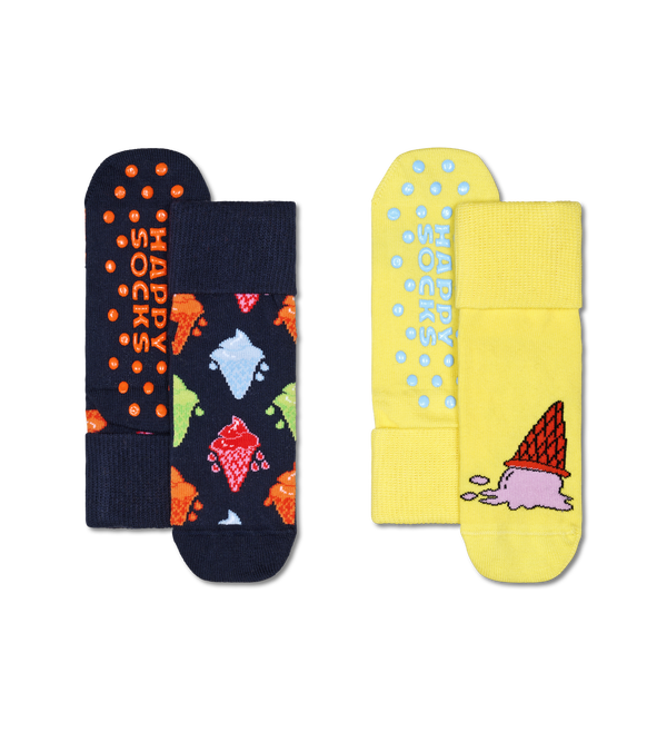happy socks Kids 2-Pack Ice Cream Anti-Slip Socks