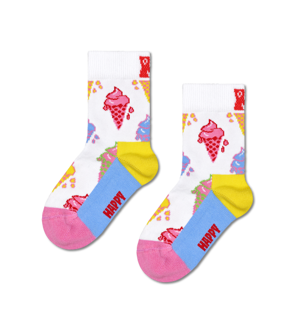 Happy Socks Kids 2-Pack Ice Cream Socks