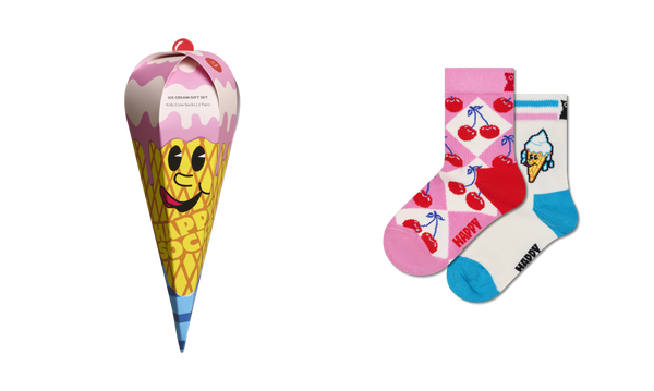 happy socks Kids 2-Pack Ice Cream Socks Gift Set