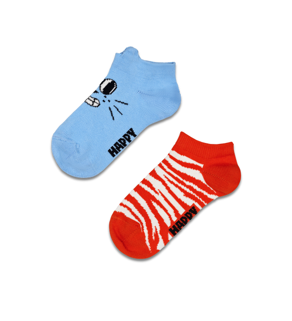 happy socks Kids 2-Pack Low Cat Socks